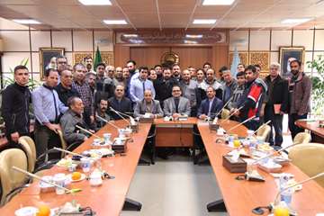 دیدار رئیس دانشگاه و معاونین با پرسنل خدماتی